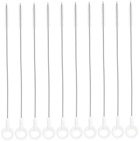 CRAFTHROU 10pcs Reusable Straw Cleaning Brush Set Long Straw Cleaner Tool for and Bottles Practical Brushes for Easy Cleaning of Smoothies and Drinks