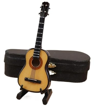 Ornamente Für Musikinstrumente 10/14 Cm Miniatur-Ukulele Mini-Ukulele Mini-Musikinstrumente Modell Dekoration Holzdisplay(B,14cm)