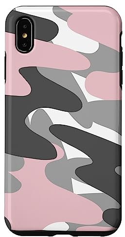 Pink Camo Pattern Military Camouflage for Girls & Women Case for iPhone XS Max