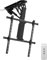 VEVOR Soporte para TV de Techo motorizado, Marco Soporte para TV Dimensiones de 813 a 1651 mm, Marco Porta televisión Plegable Ajustable con VESA máx. 60 x 60 cm, Carga máx. 40 kg