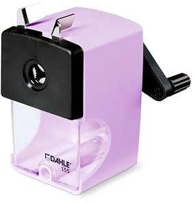 Dahle 00155-17461 Bleistiftspitzmaschine 155 mit Zwinge, 12 mm, pretty lilac