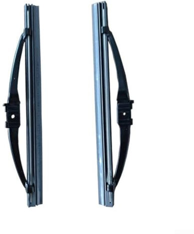 Entgoinggo Ersatz-Scheinwerfer-Wischerblätter für Mercedes W126, OEM 1268201644 1268201544, schwarzes ABS-Außenteil