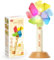Machine à Bulles Automatique,Jouet Soufflante à Bulles pour Enfants 3 4 5 6 Ans，1500+ Bulles/Min avec Solution à Bulles * 2,Machine à Bulles Arc-en-Ciel Portable pour extérieur/fête/Mariage (Yellow)
