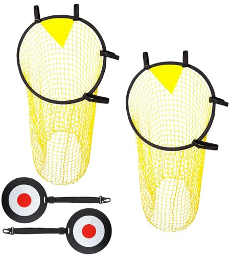 WDKXCN Top Bins Football Targets, 4 Pcs Football Training Equipment, Soccer Target Net, Top Bins Net for Goal, Soccer Target Outdoor, for Improve Soccer Skills, Shootings Accuracy Train