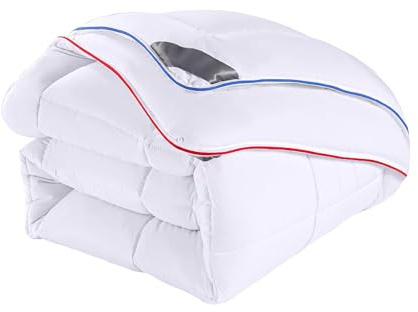 NORDIC SCHILLER Thermo Balance 140 x 200 4-Jahreszeiten Bettdecke, 3-in-1 Funktion, Hypoallergen, Maschinenwaschbar, Oeko Green Zertifiziert, 200+300 g/m², Antiallergisch
