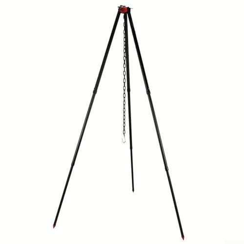 Camping Lighting and Cooking Pot Hanger with Telescopic Features, Lightweight Aluminum Design Suitable for All Outdoor Adventures