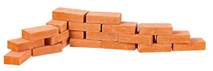 Milisten 20 Pcs Mini Brick Model Rectangle Shaped Miniature Bricks for DIY Micro Landscapes and Fairy Gardens Lightweight and Building Accessories