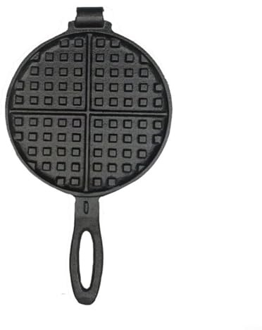 ZiStarlilife Gaufrier en fonte non revêtue de 20 cm, poêle ronde épaisse compatible avec cuisinière à gaz, ustensile de cuisine robuste pour la pâtisserie domestique et commerciale (20 cm)