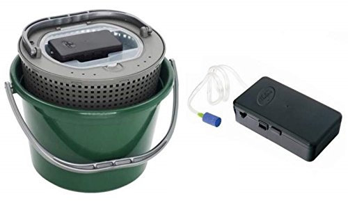 Plastilys Bucket 18L + Air Pump Free Fischeimer, grün, M