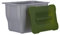 Relaxdays, Abfallsammler, Kitchenbox für Biomüll, Multifunktionsbox, mit Deckel, 5 Liter, grau Abfallbehälter küche, Plastik, Anthrazit, 15.3 x 24.7 x 17.5 cm