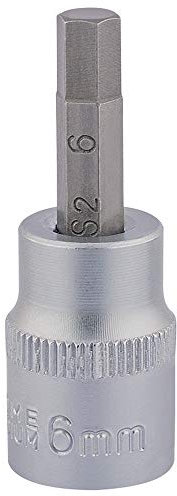 Draper 16284 3/8 Inch Square Drive Socket with Hexagonal Bit, 6mm