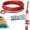 Core Cable Wiring Cable – Single Core Flexible PVC Cable – H07V-K 2.5 mm² – Colour: Red – Many Lengths Available in 5 Metre Increments, Length: 15 m 2.5 mm²