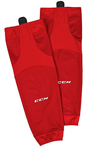 CCM SX6000 Edge Intermediate Hockey Socks, RedRed
