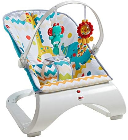 Fisher-Price Colourful Carnival Comfort Curve Bouncer, Multicolor, of
