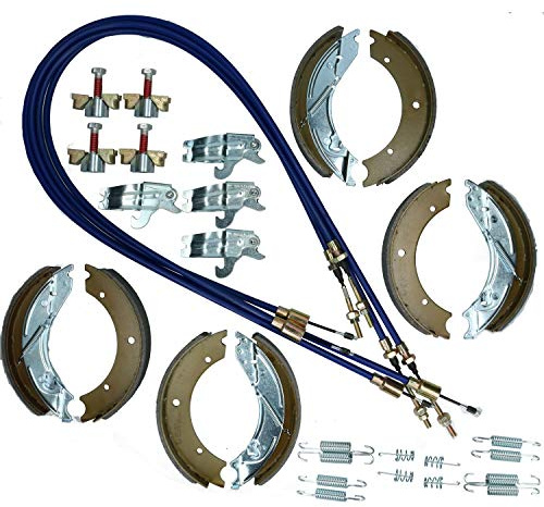 AB Tools Brake Shoe & Cable Full Kit for Ifor Williams Flatbed Trailer LM146 LM166 3500kg