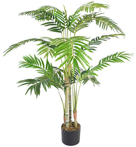 Leaf Pot Artificiel de Qualité Supérieure Areca Palmier 120 cm