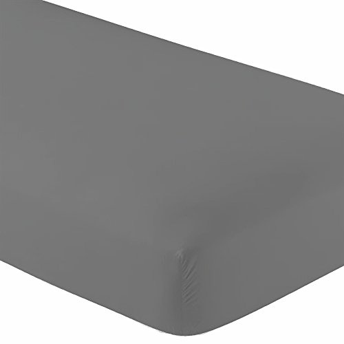 Twin XL 100% Cotton Knit Jersey Fitted Sheet, 2 Pillowcases,15 Deep Pocket