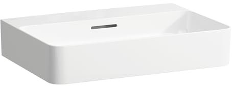 Laufen VAL Aufsatzwaschtisch, ohne Hahnloch, mit Überlauf, US geschl. 600x420, weiß, Farbe: Weiss matt - H8162837571091