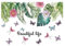 WandSticker Tropische Pflanzen Abnehmbare Wasserdicht Blätter Garten Wandtattoo DIY Topfpflanze Blätter Grün Gräser Wanddeko Für Kinderzimmer Wohnzimmer Schlafzimmer Flur Sofa Hintergrund
