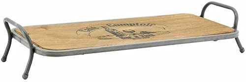 Plateau en bois sur pieds