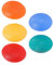 5 Stück Anti Stress Bälle Handtherapie mit 3 Widerstandsstufen, Eiförmige Griffbälle, Antistressball, Handtrainer und Fingertrainer mit unterschiedlichen Härtegrade (Gelb+orange+rot+blau+grün)