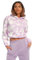 Light & Shade Felpa Corta con Cappuccio da Donna, Viola Pastello, L