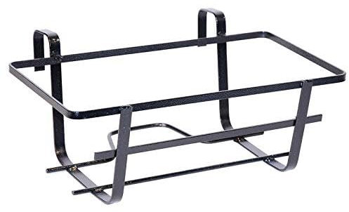 Decorspace Balconiera fissa Tulipano portavaso rettangolare in ferro battuto fioriera Made in Italy (60 cm, Fissa Rinforzata)