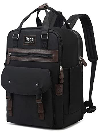 Asge Rucksack Damen Schulrucksack Mädchen Teenager Backpack Women Casual Daypack Herren Reiserucksack Handgepäck Schultasche Jungen Wasserdichte Reißverschlüsse Cityrucksack mit Laptopfach