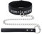 paloli Rosa Choker Halskette für Frauen Leder Choker Halskette Fluffy Punk Leash Choker Halskette Gothic Cosplay Sexy Schmuck (BKcumchain)