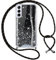 Vauki Handykette Hülle für Samsung Galaxy S21 5G, Glitzer Handyhülle mit Band Silikon Stoßfest PC Case mit Glühen Necklace Schutzhülle mit Kordel Lanyard zum Umhängen für Samsung S21 5G, Schwarz