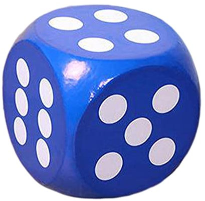 MagiDeal 20 cm Weiche Schaumstoffwürfel Entwickeln,Schaumstoff Würfel Würfel Spielwürfeln, Intelligenz beim Spielen von Würfeln für Kinder, Karneval, Schulbedarf, Blau