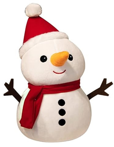 BYNYXI Weihnachten Plüschtier, 23cm Plüsch Schneemann Weihnachtsmann Elch Oma Kuscheltiere Stofftier Cartoon Puppe Spielzeug für Kinder Erwachsene Mini Weihnachtsmann Puppe Weihnachtsfeier Geschenk