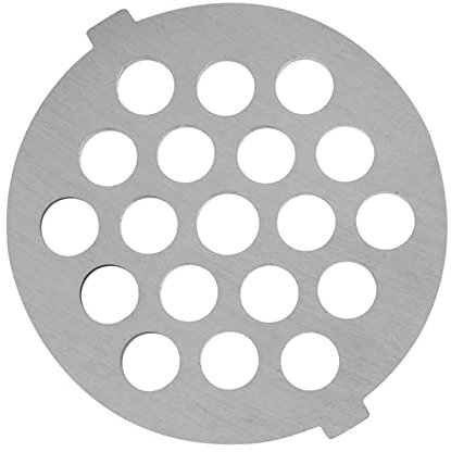 Dioche Grille pour Hachoir à Viande, Hachoir à Viande, Plaque de Hachoir, Couteau à Disque (Trou de 7 mm)