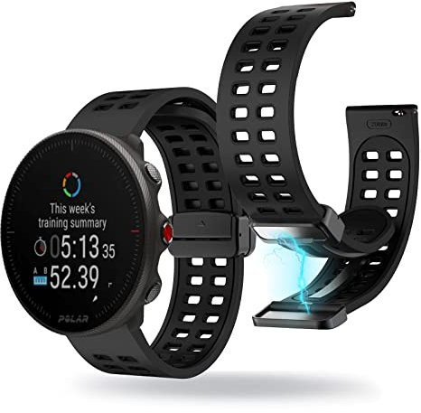 Armband Kompatibel mit Polar Vantage M2 Armband Weiches Silikon Magnetisch Sport Armbänder für Polar Vantage M2 Ersatzarmband Magnet 22MM Sportarmband für Polar Vantage M2 Armband (K,Vantage m2)