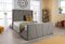 Grey Velvet Ottoman Storage Bed (Gas Lift), Sleep Factorys Atlanta Horizon Grey Plush Velvet Modern Bed - 5ft King size (150 x 200 cm) Frame Only