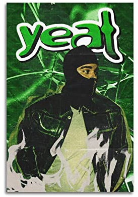 xze Yeat Poster Raumdekorativ Leinwand Poster Ästhetischer Posterdruck Wandkunst Dekor Poster 20 x 30 cm ungerahmt