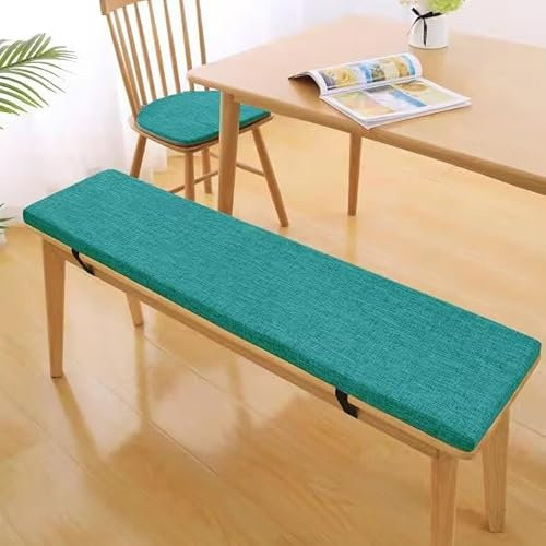 3CM Dicke Sitzauflage Sitzkissen Bank, Bankauflage Bankkissen, Waschbare Stuhlkissen Bankpolster, Gartenbank Auflage Outdoor, Sitzkissen Groß für Stuhl Boden Bürostuhl,Hellblau, 140x45x3cm