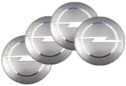 ZBYFCLK 4 Stück Nabendeckel Aufkleber für Opel 60MM,Nabenkappen Abzeichen Sticker,Auto Radnabenkappen Aufkleber,Auto Logo Aufkleber