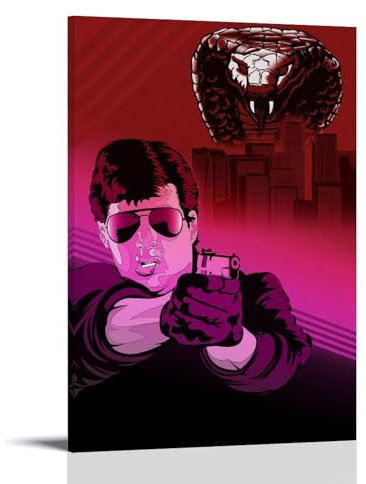 HFGPBVjk Cobra Cartoom Fan Art Poster Dekorative Malerei Leinwand Wandkunst Wohnzimmer Poster Schlafzimmer Malerei 12x18inch(30x45cm)