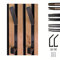 Generisch Coat Hooks – Pack of 2 (Wood, Black) – Ideal for 13 or 15 mm Slat Spacing, Stable and Safe