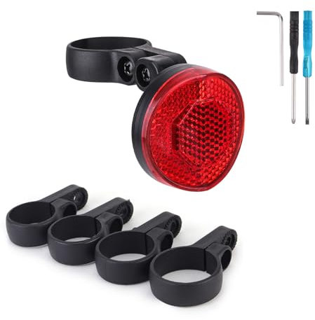 HPiano Supporto per Bicicletta Riflettente per Airtag,Supporto Nascosto per Reggisella Bicicletta,Supporto per AirTag Bicicletta Nascosta Antifurto,Supporto riflettente per bicicletta Apple Airtag