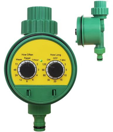 Minuterie d'Arrosage Automatique,Programmateur d'Irrigation - Minuterie d'Arrosage Programmable à Double Bouton pour Jardin et Espaces Extérieurs
