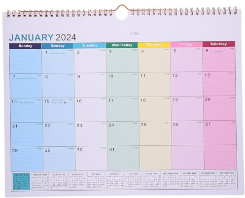 ELAYARD Wandkalender 2025 Papier Hängekalender mit Monatsübersicht Familien und Bürokalender für Zuhause und Büro