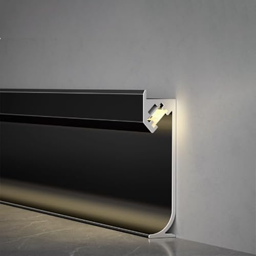 Copri-plinto in superficie con illuminazione LED per luce ambientale