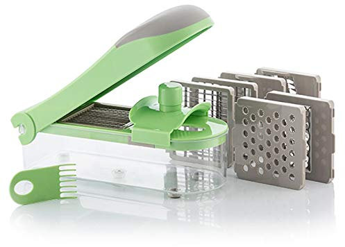 CHOPPIE EXPERT : Mandoline et Hachoir 7 en 1 - Coupe Légumes Multifonctions - Découpe Legumes Manuel - Coupe Legume Cube Oignon Carotte Concombre Tomates Fruits - Cuisine Accessoires