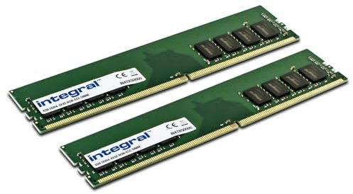 Integral RAM 32GB kit (2x16GB) DDR4 3200MHz (or 2933MHz, 2666MHz & 2400MHz) Desktop PC Memory