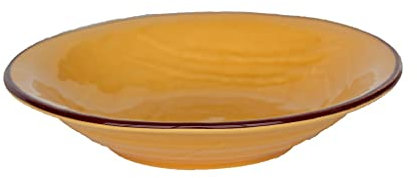 Batik Ceramica Linea Imperfetti - Piatto Fondo Colorato (6, Giallo)