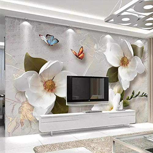 Benutzerdefinierte Tapete 3D Europäischen Retro-Blumensofa Hintergrundwand 5D Dekorative Malerei Wandbild Tapete 8D,200(W)*140(H)Cm