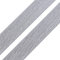 1m Einfassband 20mm hochelastisch 44% Elastan gefalzt Meterware Faltgummi Schrägband Farbwahl, Größe:20 mm, Farbe:grau glänzend