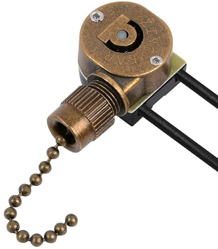 Hunter ZE-109M Lichtschalter für Deckenventilator, Kette aus Bronze